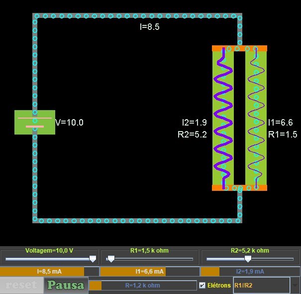 Lei de Ohm em Ao: Resistores em Paralelo