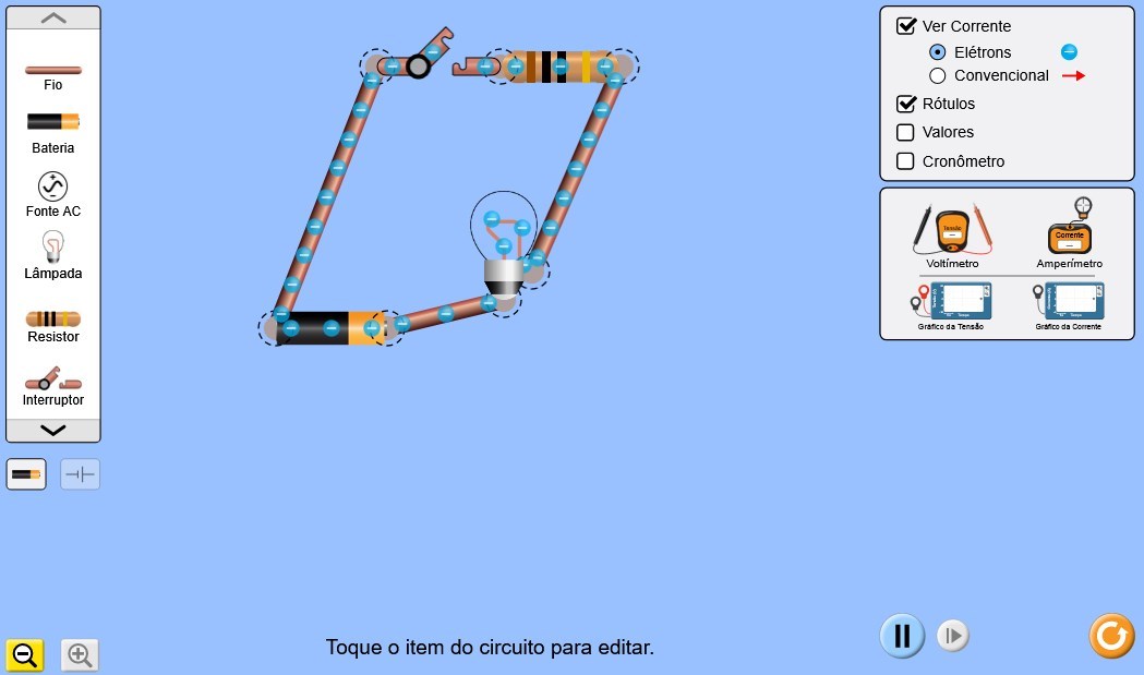 Kit para montar um circuito AC