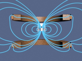Oscilao Magntica entre Duas Bobinas