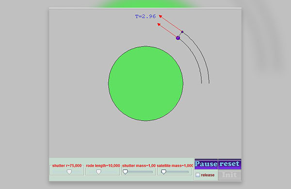 nibus espacial em uma rbita circular